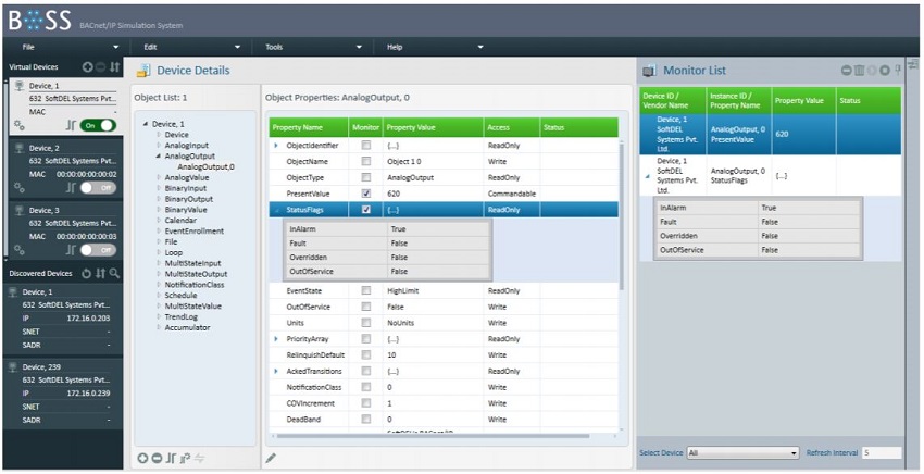 BACnet Over IP Simulation System