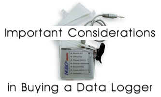Important Considerations in Buying a Data Logger