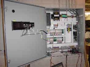 Domestic Hot Water Control Panel outfitted with Opto 22 SNAP controllers and I/O system.