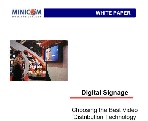 Digital Signage White Paper