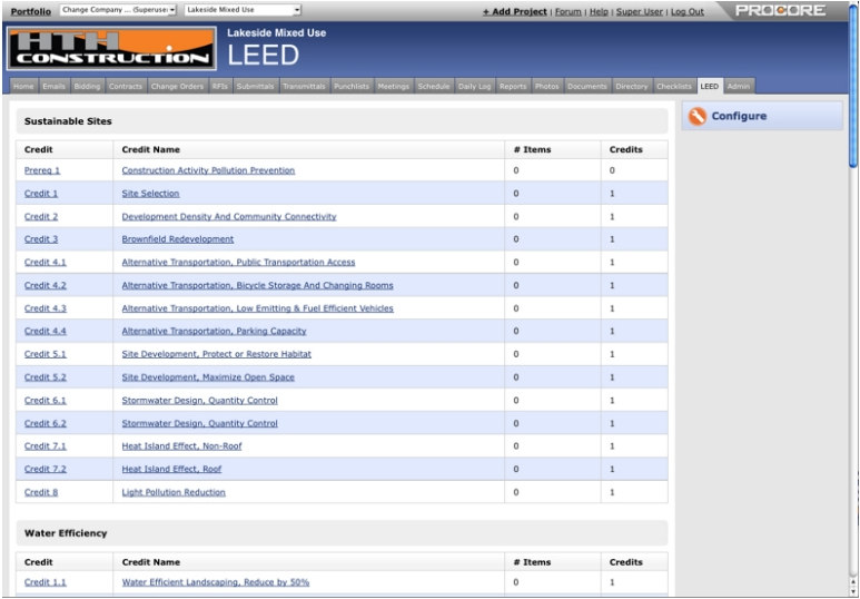 Achieving a Single View of LEED Progress