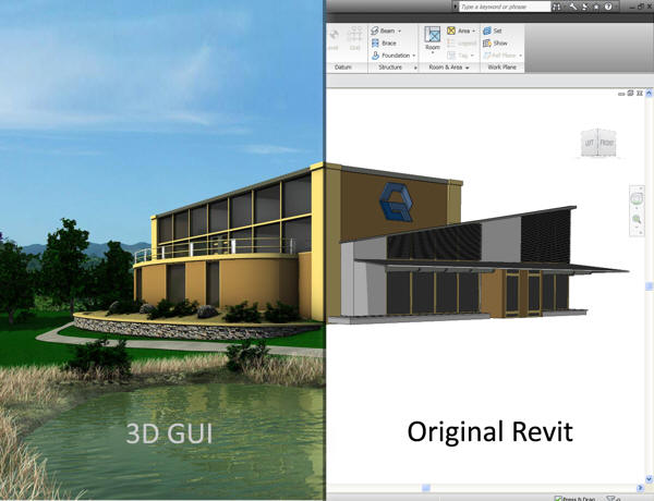 An example of what can be done with a Revit model.