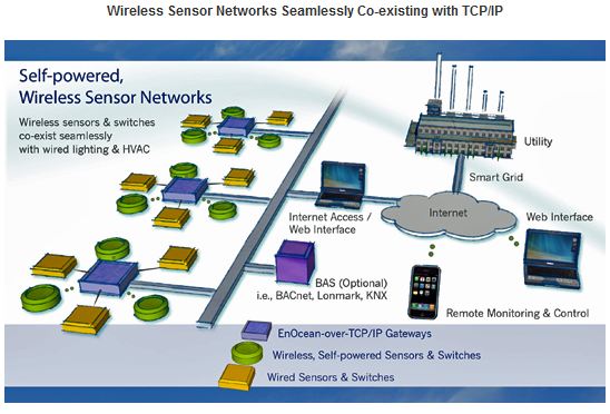 Wireless Sensor Networks Seamlessly Co-existing with TCP/IP