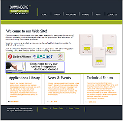 Communicating Thermostat Website