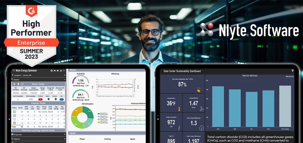 The Nlyte Data Center Sustainability Compliance Reporting Solution simplifies compliance reporting. It offers a holistic dashboard for real-time sustainability measures and a reporting framework with industry-defined calculations and metrics to simplify sustainability compliance reporting. Additionally, this solution features the Nlyte Data Center Sustainability Index? (DCSI), an integrated score offering an immediate overview of your data center's overall sustainability. Ensure your organization's compliance with precise data and powerful reporting tools only Nlyte can provide.