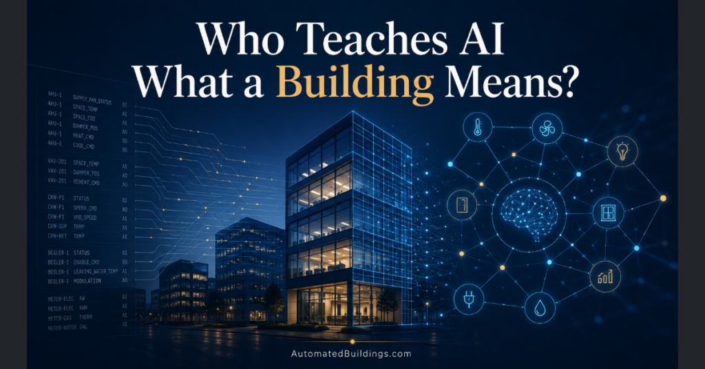 who teaches AI what a building means