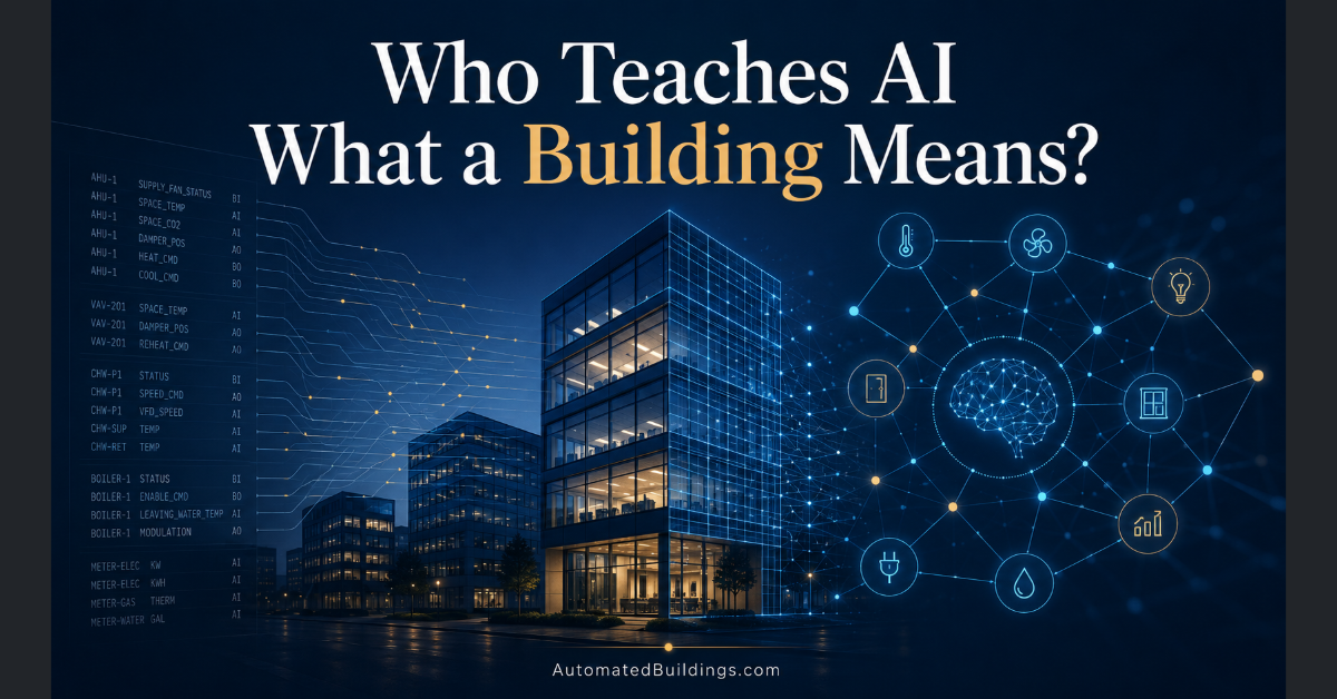 who teaches AI what a building means